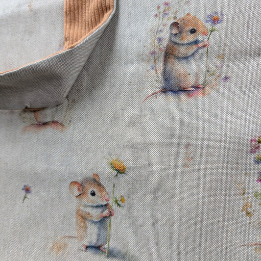 Linen Doormouse Tan Tote
