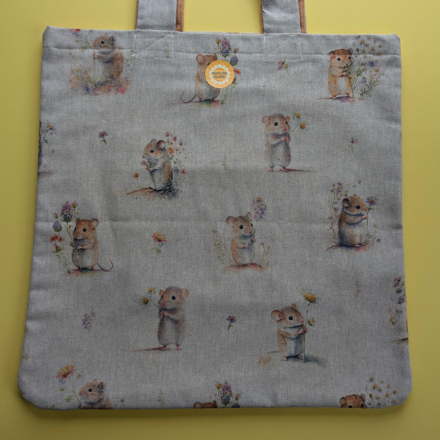 Linen Doormouse Tan Tote