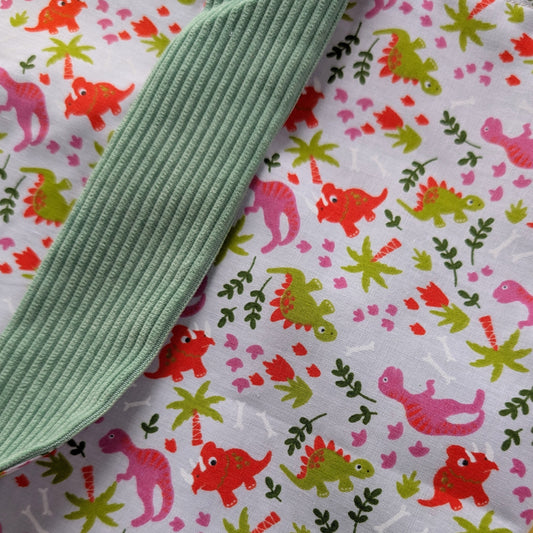 Dinosaur Sage Green Tote