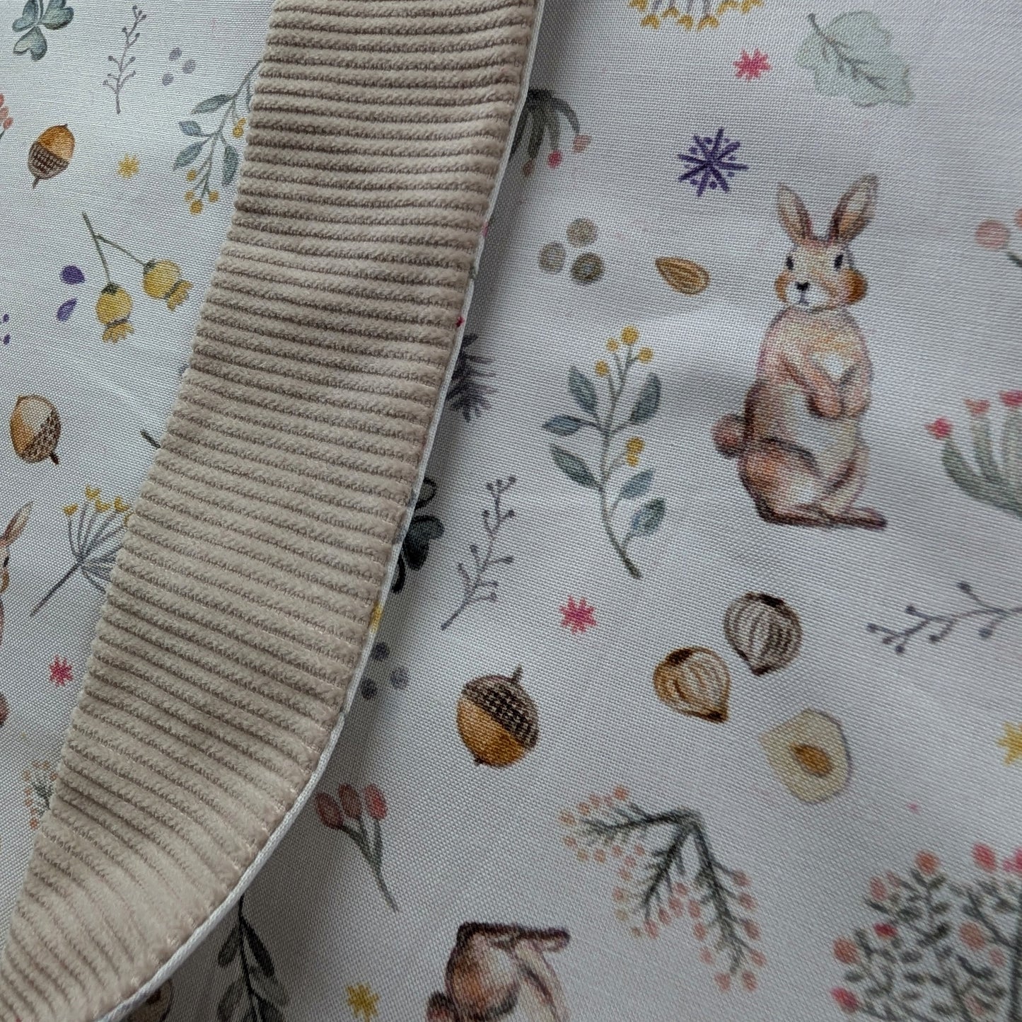 Bunny Acorn Cream Tote