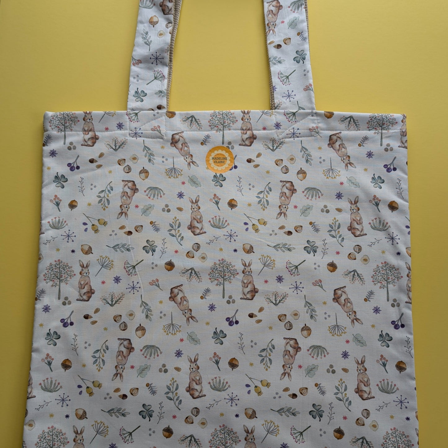 Bunny Acorn Cream Tote