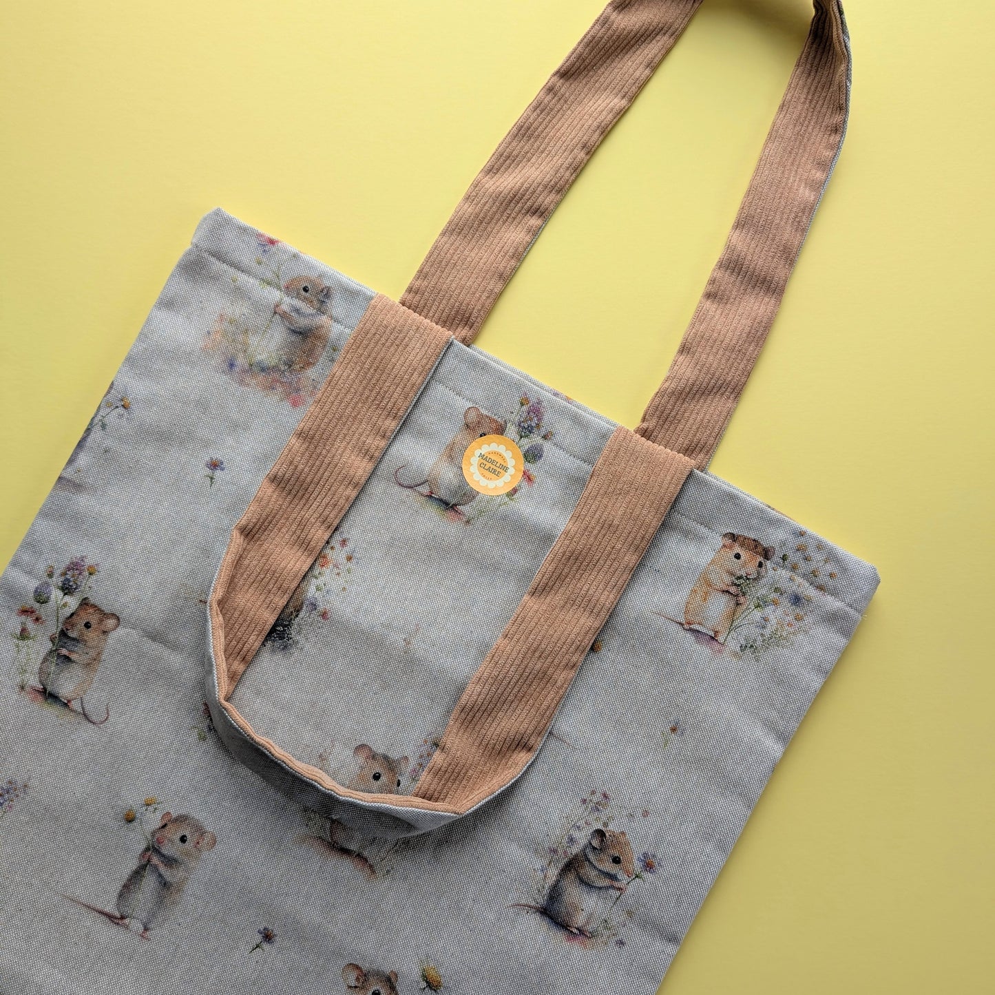 Linen Doormouse Tan Tote