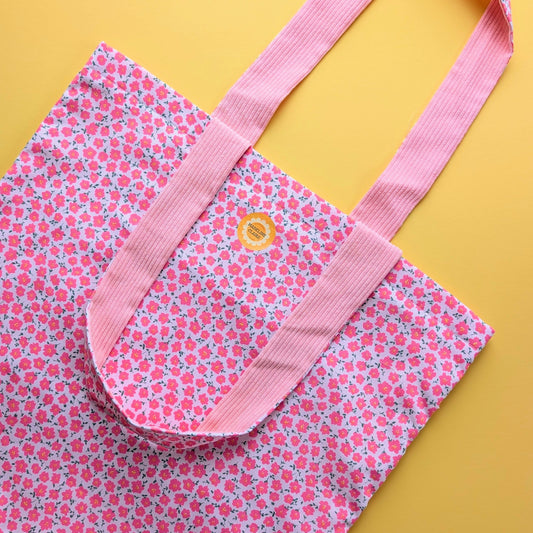 Pink Ditsy Blush Tote