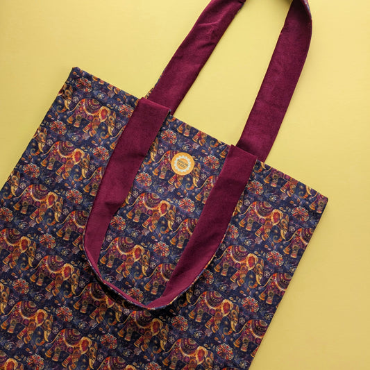 Elephant Plum Tote
