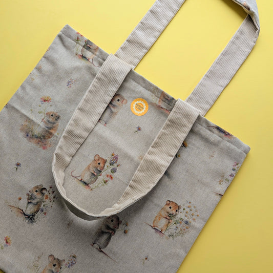 Linen Doormouse Cream Tote